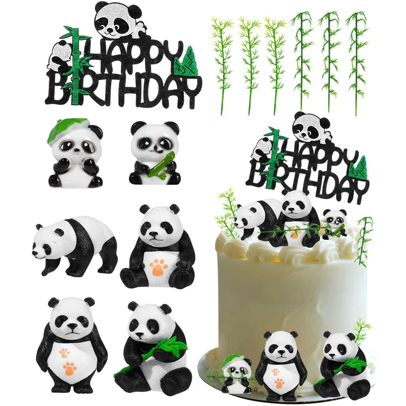 13Pcs Panda Bamboo …