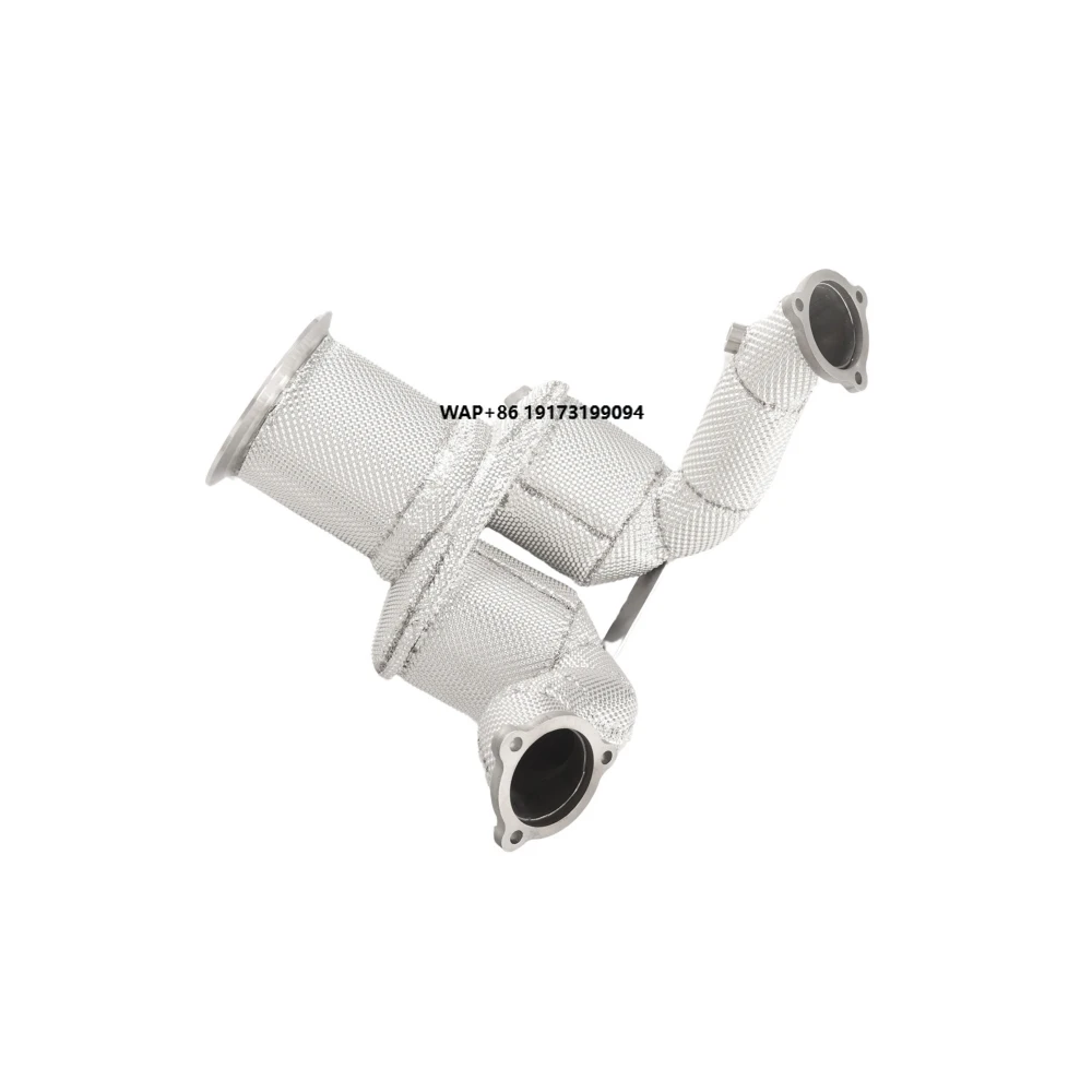 High Flow Stainless Steel Exhaust Pipe for  Touareg 3.0T EA839 2020-2023 Exhaust Pipe Catalytic Converter