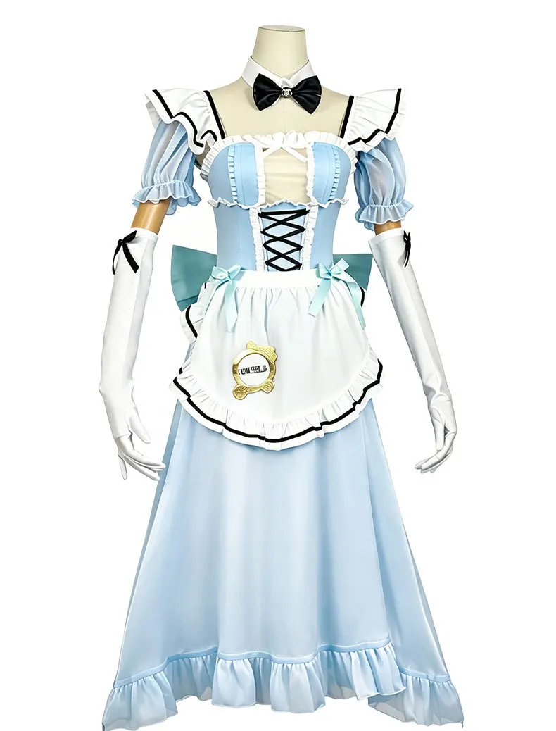 WHH Anime Game NIKKE Pilgrim Cosplay Costume dress apron Accessories Full Set Cute Maid Uniform Women Halloween party restor - view 4