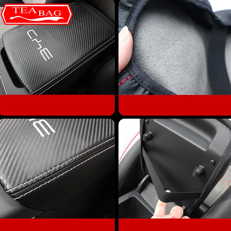 Per BYD KING DMI BYD Chazor 2024 Car Styling bracciolo Anti-sporco Pad Cover Sticker PU Leather Cover accessori Auto modificati