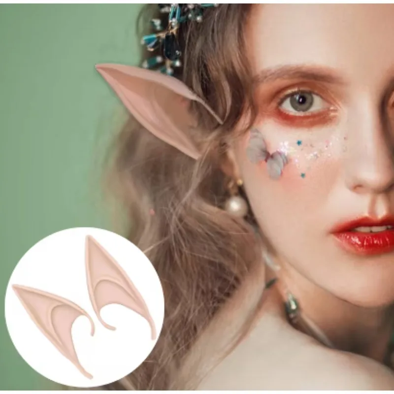 Elf Ears Halloween Cosplay Stage Performance Photography Props Sharp Ears Halloween Dress Up False Ears