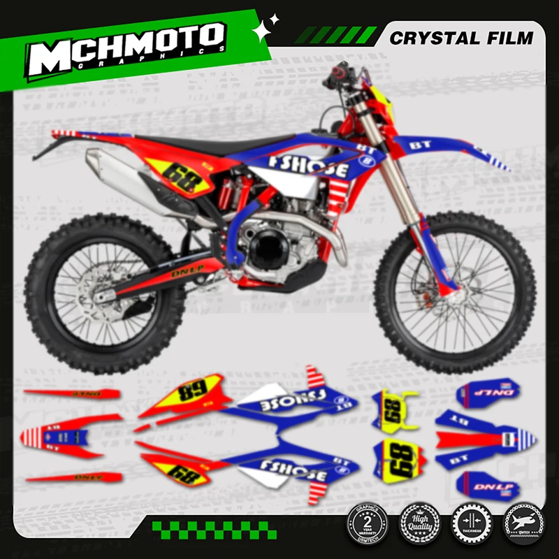 MCHMFG Motorcycle Team Motorcycle Decal Stickers For BETA RR ENDURO 2023-2025  2023 2024 2025 250 300 350 -001