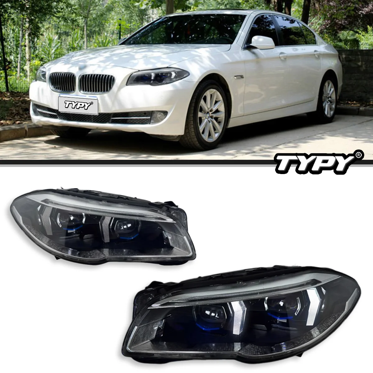 

Стайлинг автомобиля для BMW 5 серии F10 2010-2016, светодиодные автомобильные лампы, дневные ходовые огни, динамические указатели поворота, автомобильные аксессуары