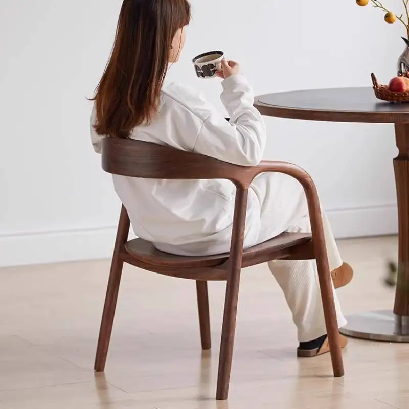 Modern Nordic Dining Chair Rustic Faux Leather White Kitchen Dining Chairs Cheap Restaurant Silla Comedor Luxury Home Furniture