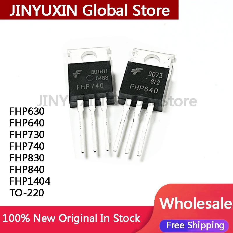 10 Pieces FHP630 FHP640 FHP730 FHP740 FHP830 FHP840 FHP1404 FHP1404A 1404 TO-220 MOSFET Tube High Quality