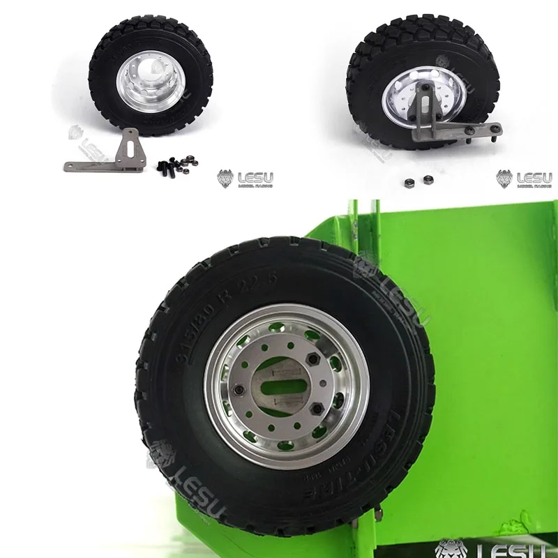 

LESU 1/14 model engineering vehicle roll-on/roll-off vehicle container installation equipment tire rack