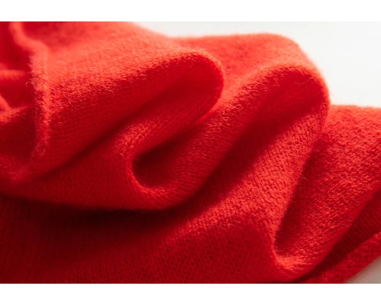 Damen-Schlauchschal aus 100 % Kaschmir, leichter Kamin-Schal, Halsmanschette, wärmer, Wasserfallausschnitt, Schlaufe, weiche Strick-Accessoires für Kinder – Detail 18
