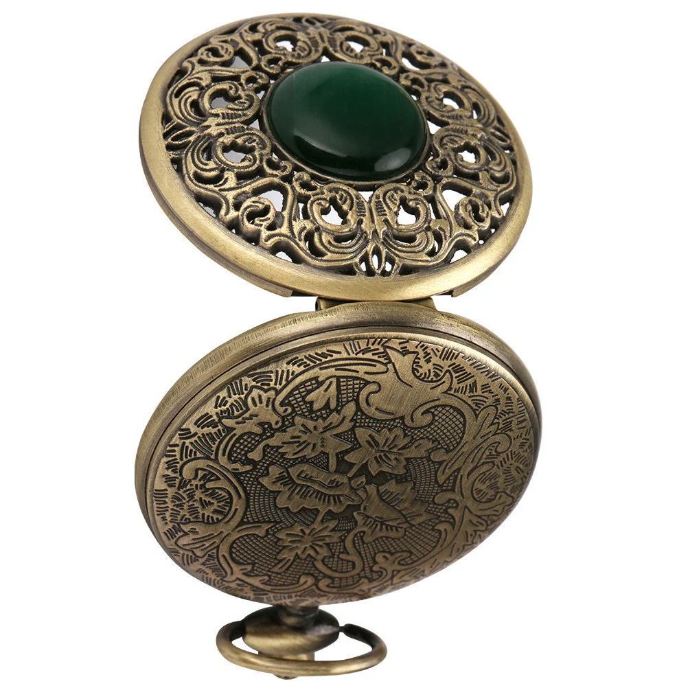 

1Pcs Palace Vintage Pocket Watch Minimalist Hanging Pocket Watch Decorative Chain Clamshell Pendant Retro Style Gift