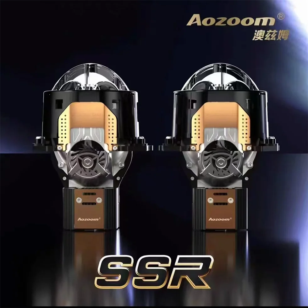 AOZOOM SSR  High-end Laser 5800K White 12V 58W 85W Bright 20000H Car LED Projectors Headlight