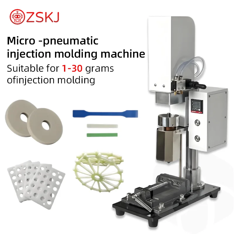 Zten 220V Vertical Pneumatic Plastic Extruder Machine Injection Molding Machine For Laboratory 3D Printing PE PP ABS PC PVC