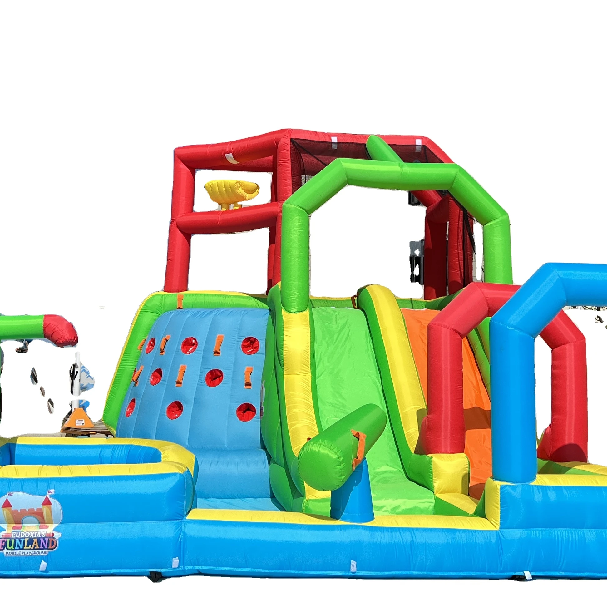 

Индивидуальный надувной замок с горкой для детей и взрослых, бассейн с водой, дом для прыжков, ткань Оксфорд или материал ПВХ