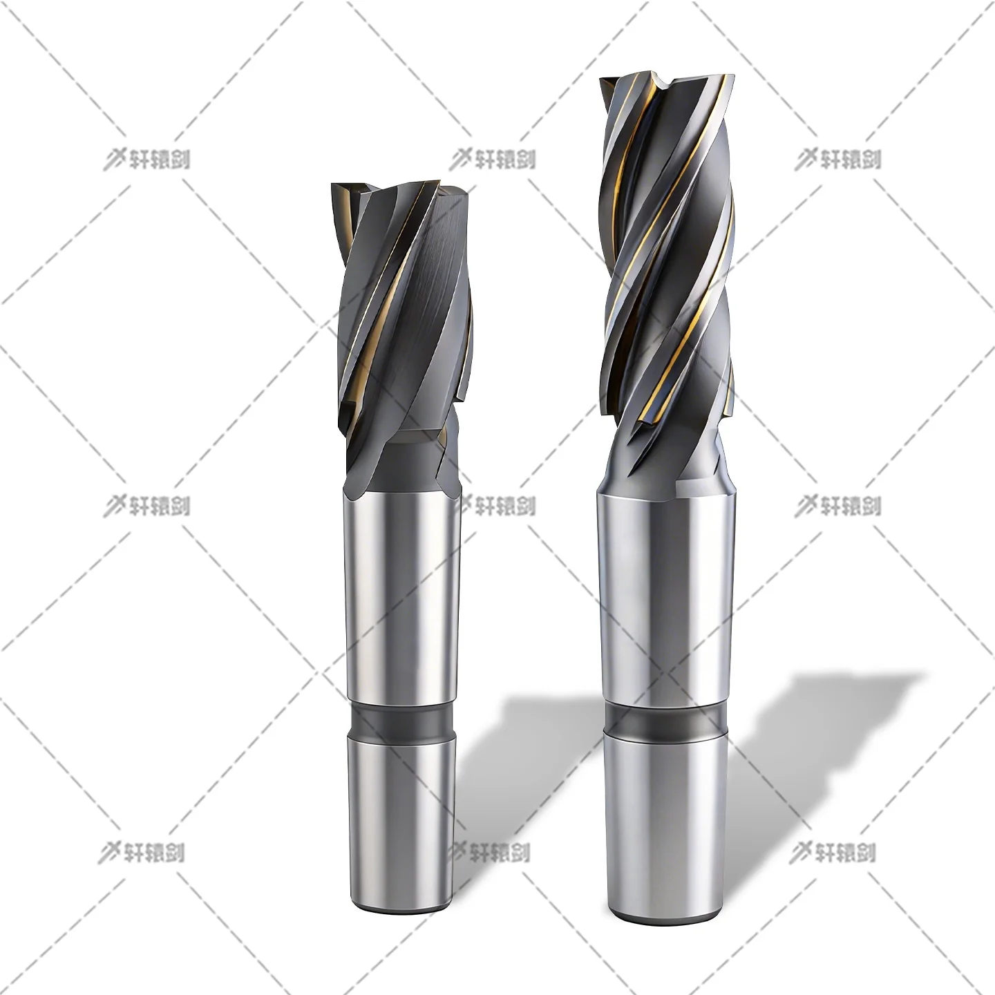 CNC Lathe Cutter Tool Hard-fitted spiral alloy Taper shank endmill High precision wear-resistant and Sharp