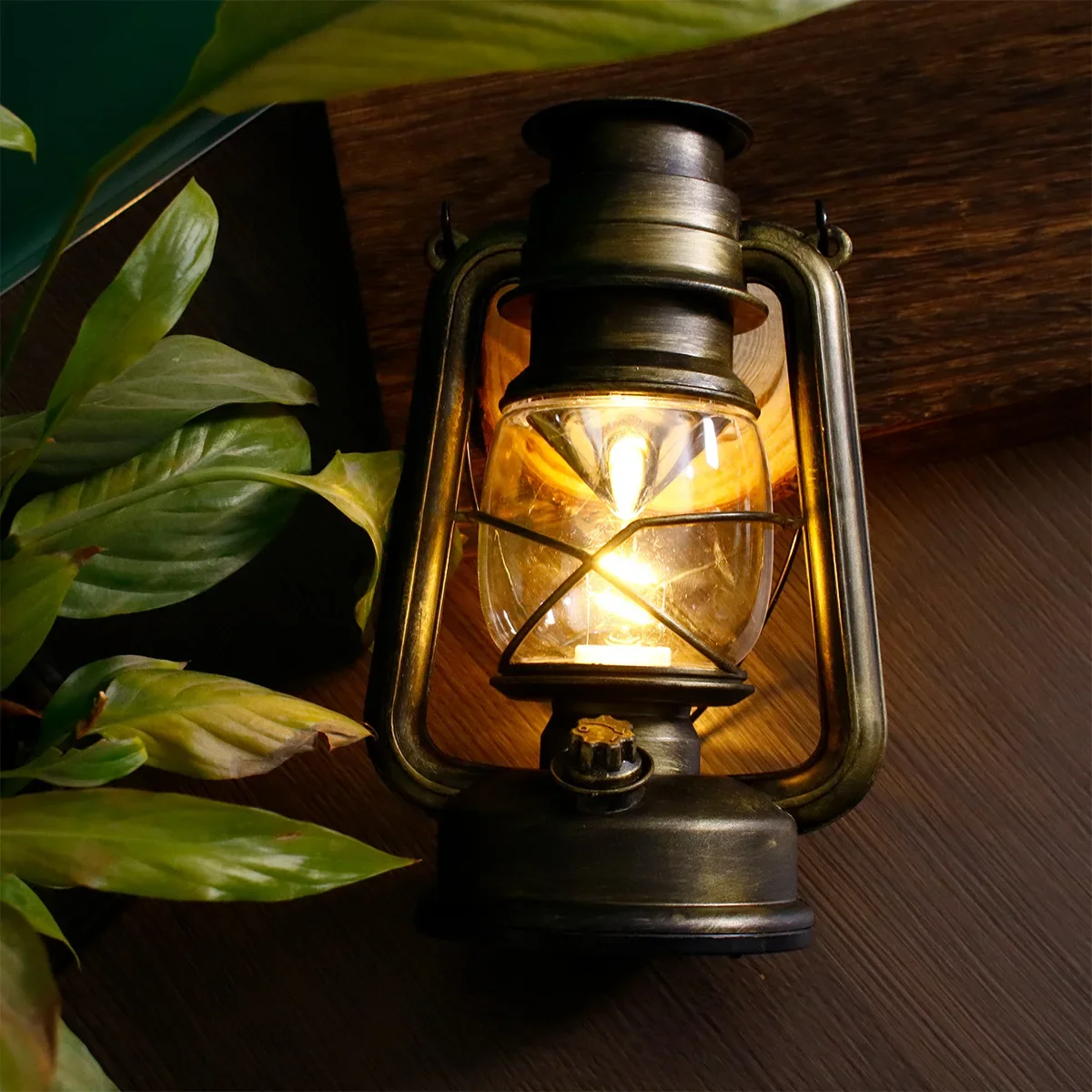 LED Waterproof Outdoor Camping Light Retro Portable Lantern Tent Hanging Lamp Atmosphere Decoration