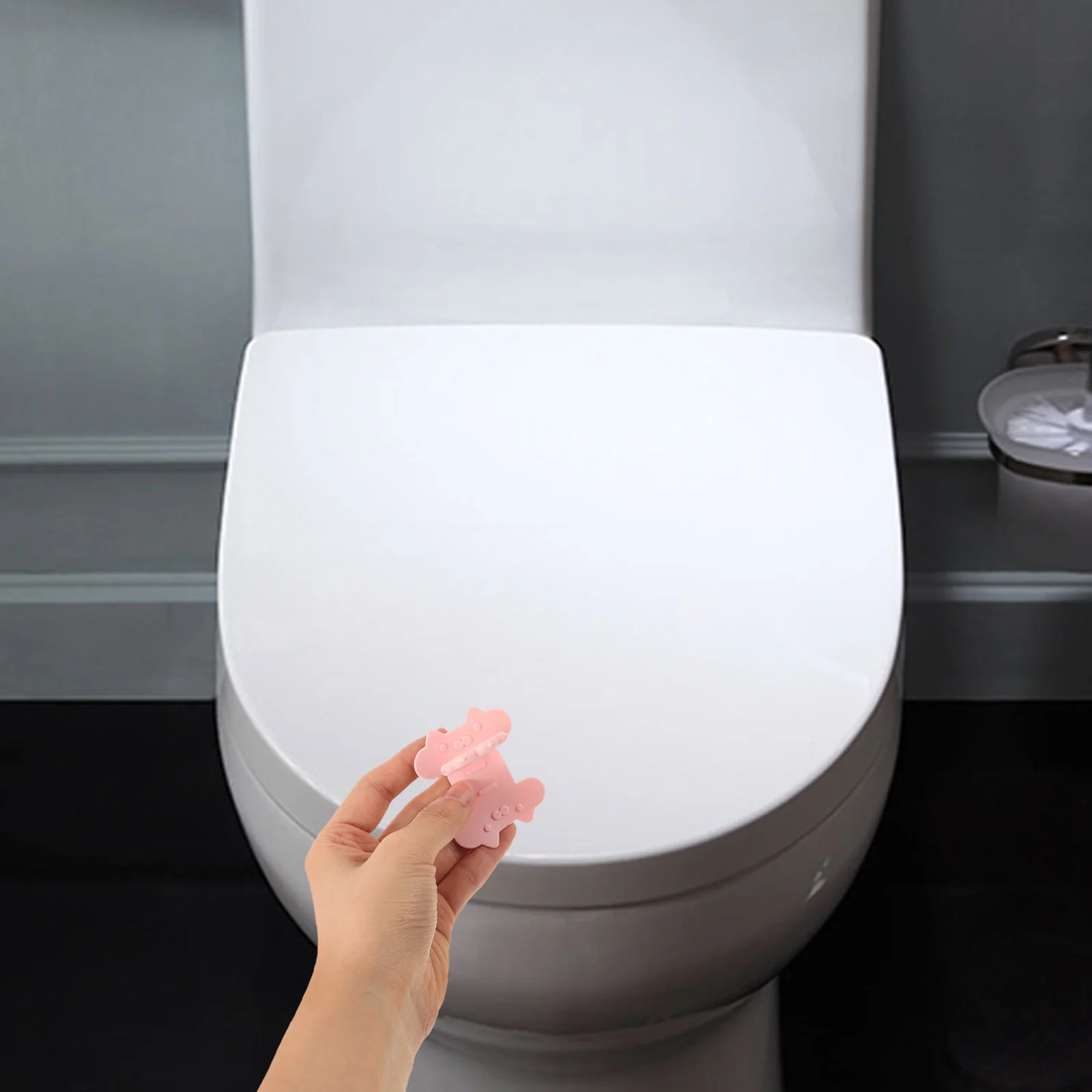 

Heating Cat Claw Handle Travel Toilet Lift for Elderly Silica Gel Seat Lovely Cover Lifter Hotel