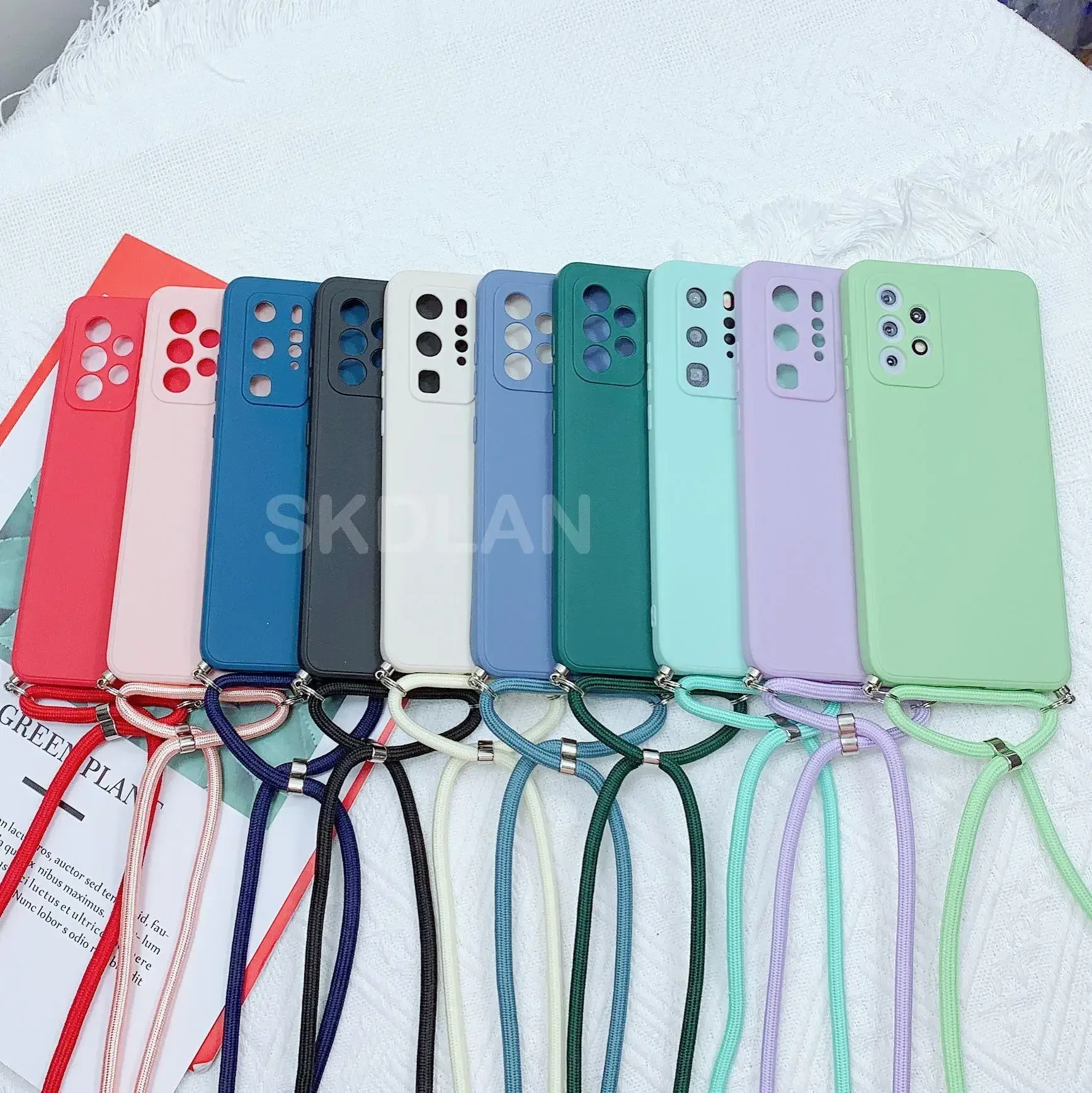 For Honor 200 Smart Crossbody Lanyard Silicone Case For Honor X9C X7C X60 Pro X5B Plus X8A Strap Hang Soft TPU Shockproof Cover