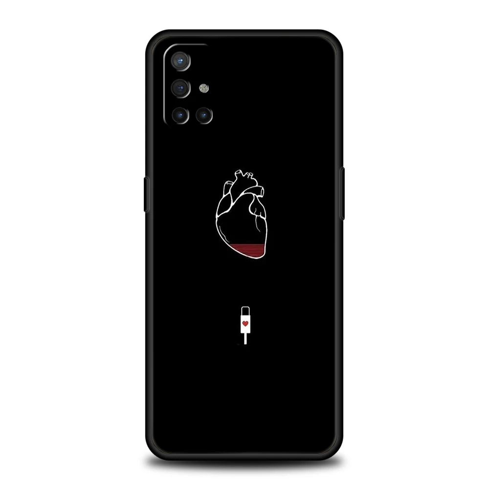 Heart Art Phone Case for Oneplus Nord N100 N10 10 7 8 9 10R 9R 7T 8T N200 CE 2 2T 9RT Z Pro 5G Silicone Cover Shell Capas Coque