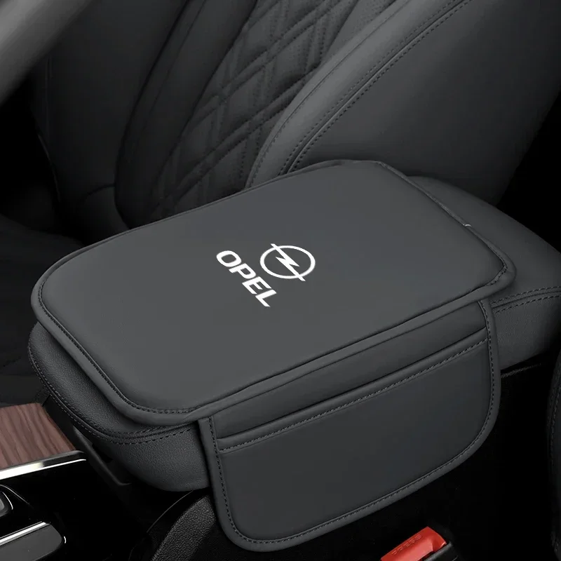 Protecteur d'accoudoir de Console centrale, boîte d'accoudoir de voiture en cuir, poche de rangement pour Opel Corsa D Astra Insignia Mokka Adam Combo OP
