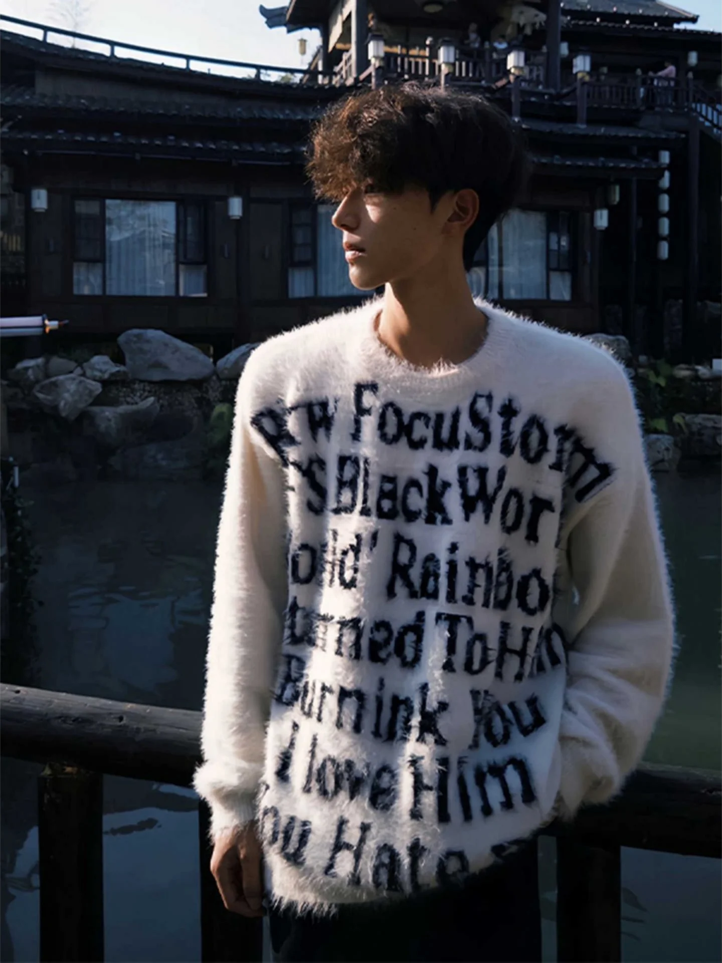 

Корейский мужской вязаный свитер Laid-ba Sle, зимний, утепленный, с подкладкой из норкового бархата, базовый слой, мягкий полиэстер, повседневная трикотажная одежда