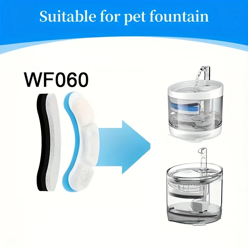 18pcs Dog And Cat Water Filter Set Water Filter Replacement Cat Dispenser Filter Element Accessories Multi Level Filtration