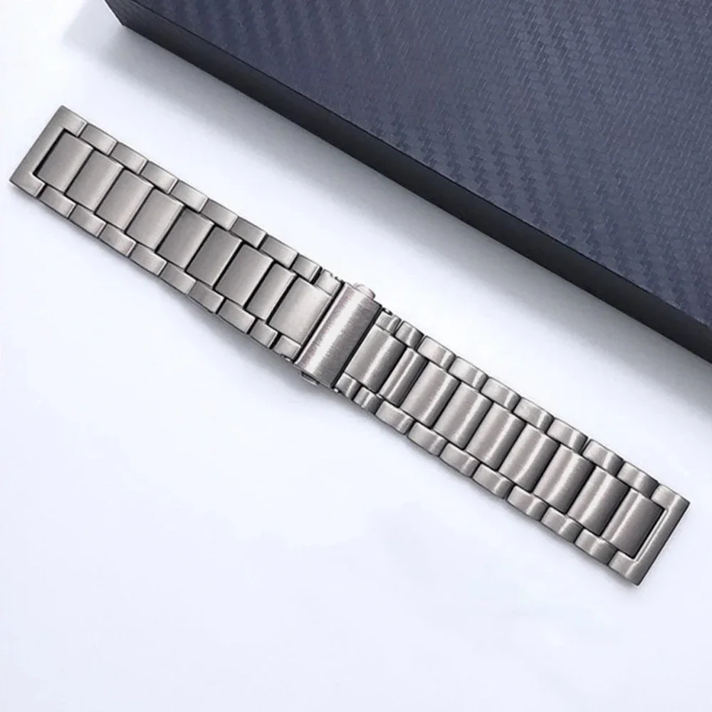 20mm Titanium Metal Strap 22mm for Huawei Watch 4pro/3 GT2 Watchband For Samsung Watch 3 45mm Luxury Business Bracelet Wristband