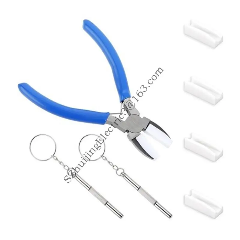 

Nylon Jaw Pliers with Additional Tips and Screwdriver Practical Wire Wrapping Tool for Jewelry Designers and Hobbyists
