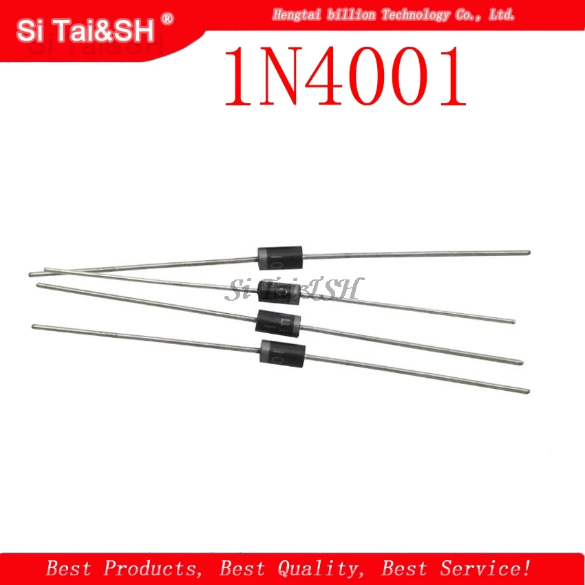 100PCS 1N4001 DO-41 Rectifier Diode IN4001 1A 50V  New original