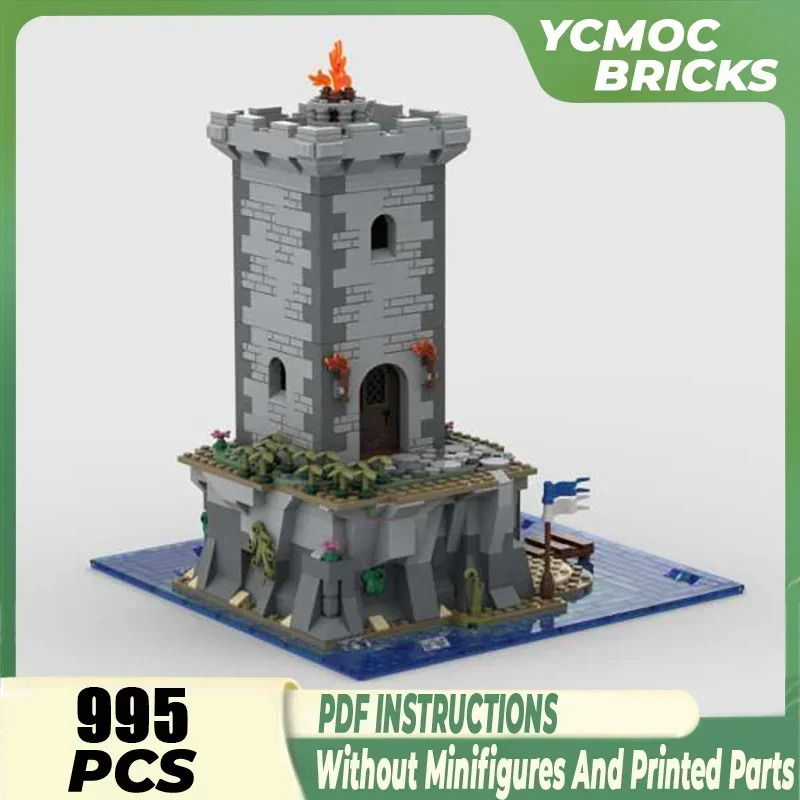 

Moc Building Bricks Medieval Castle Model Island Lighthouse Technology Modular Blocks Gifts Christmas Toys DIY Sets Assembly