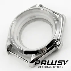 40MM NH34 NH35 NH36 NH37 NH38 NH39 NH70 NH72 Waterproof Polish Bezel Watch Case Sapphire Crystal Case Screw Crown