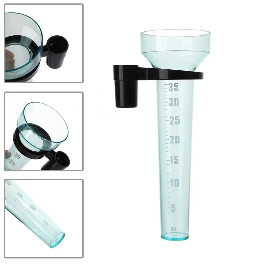 1/2Pcs 35mm Rain Gauge Rainwater Meter Polystyrene Water Rain Measurement Tool Outdoor Garden Ground Rainfall Guage