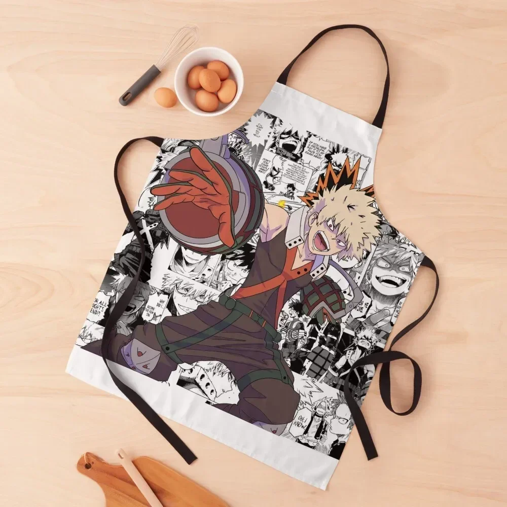 

Bakugou Collage Apron Things For The Home Men gift work gowns for women cleaning Apron