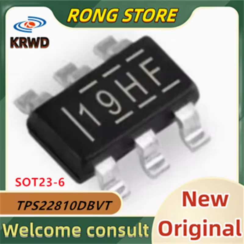 10PCS 19HF New and Original Chip IC TPS22810DBVT TPS22810DBVR  TPS22810DB TPS22810 SOT23-6 Distribution switch chip