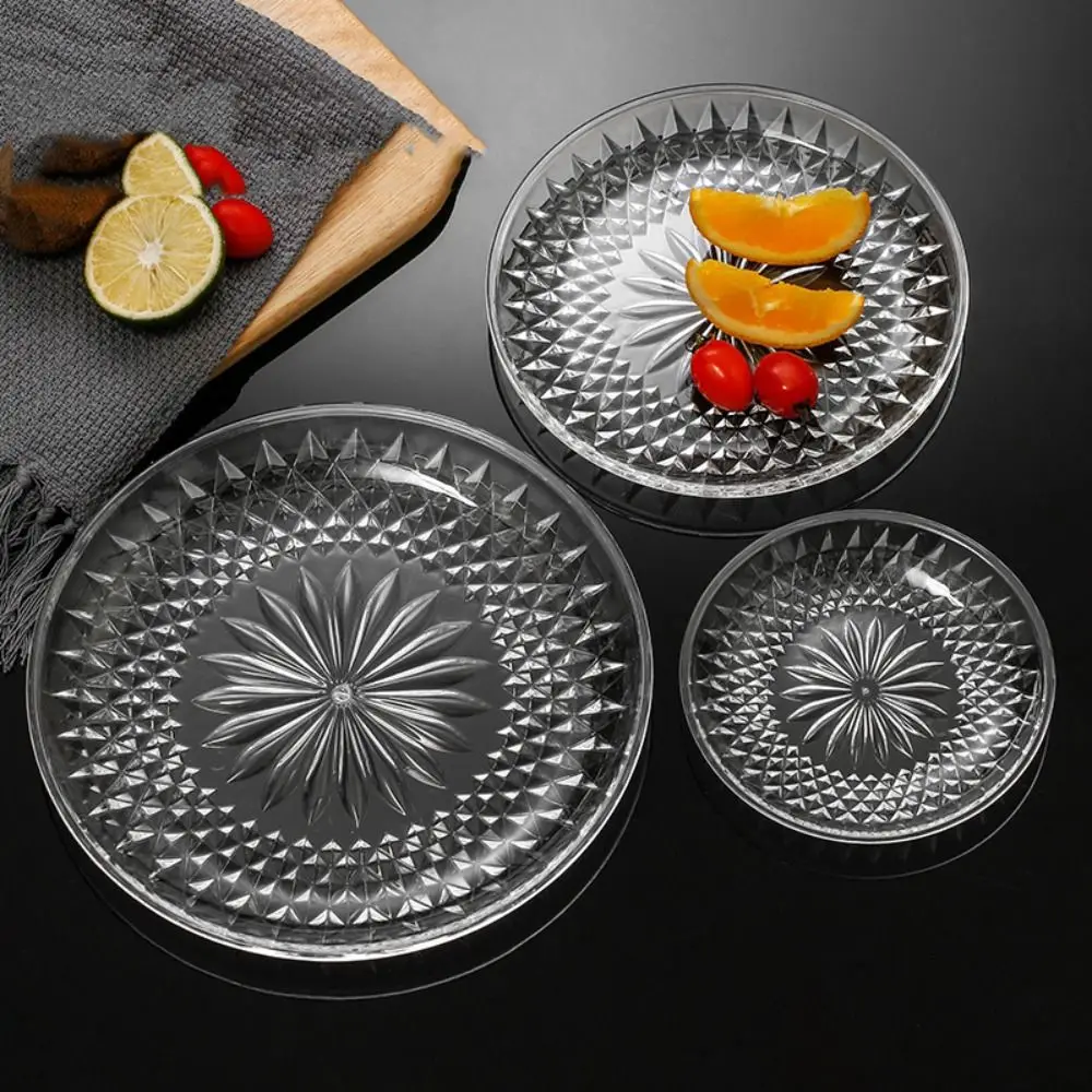 Round Kitchen Supplies For Ktv Baking Cakes Afternoon Tea Display Food Fruit Plate Dessert Plate Food Sampling Tray Tray Stand