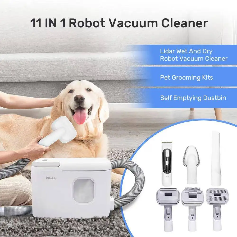 BOCO High Quality Intelligent Sweeping Robot Home Office Automatic Charging Multifunctional Base Wet & Dry Mopping Function