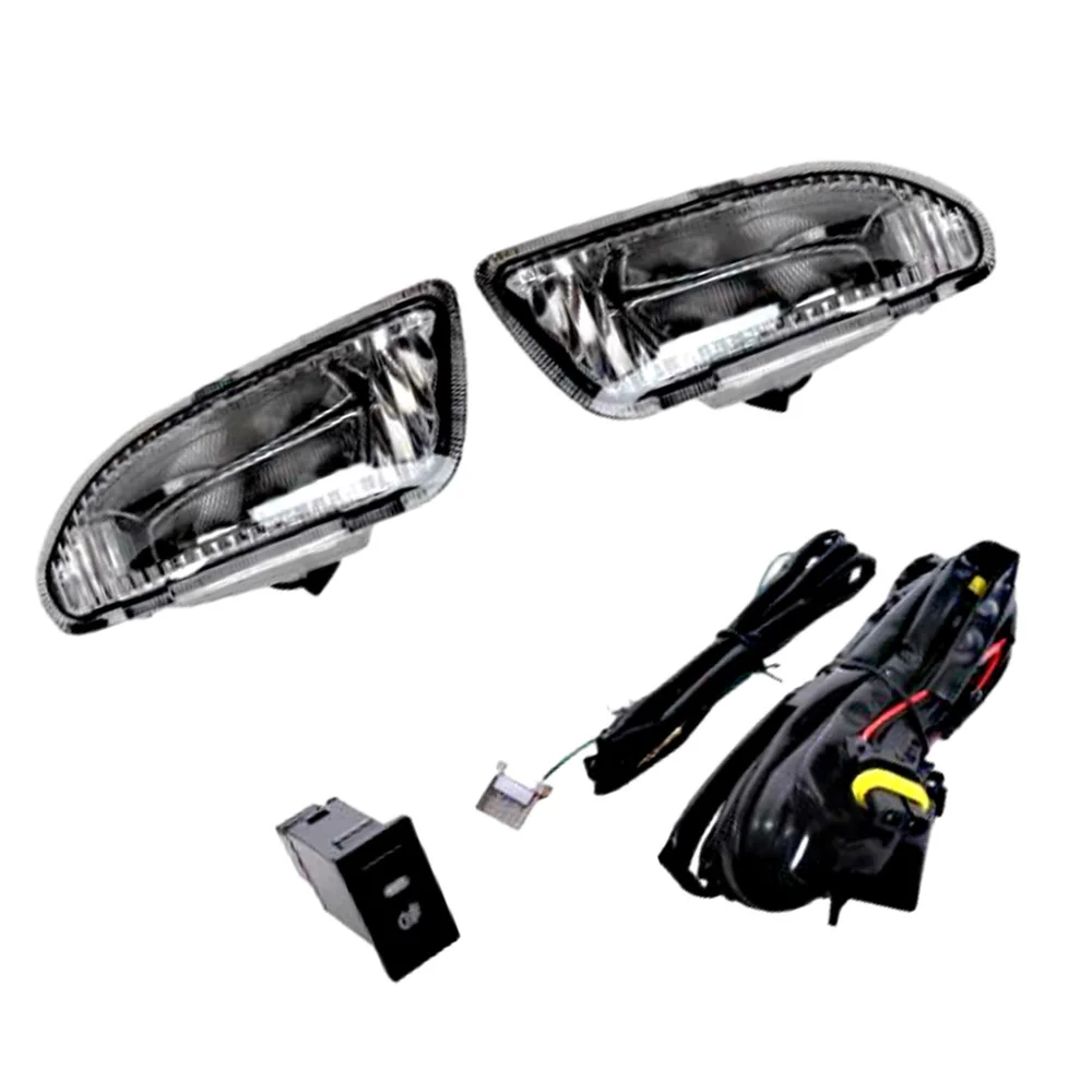 Fog Light Kit  With wiring harness accessories Fog Lamp Spot Light Plastic for Toyota Hilux Ute D4D Tiger Mk5 4WD 2001–2005