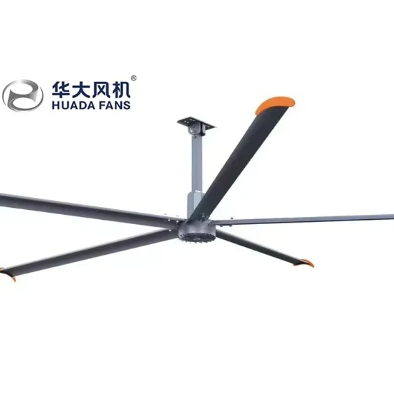 

Hot Sale 3.7m/12ft 5 Blades 0.37kW Powerful Permanent Magnet Synchronous Motor Big Industrial Ceiling Fan For Workshop Warehouse