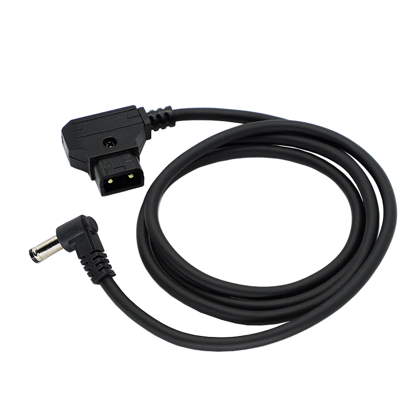 Power Tap D-Tap Male to Right Angle DC 5.5x2.5mm Power Cable for DSLR Rig Power V-Mount Anton, Camera Monitor Cord
