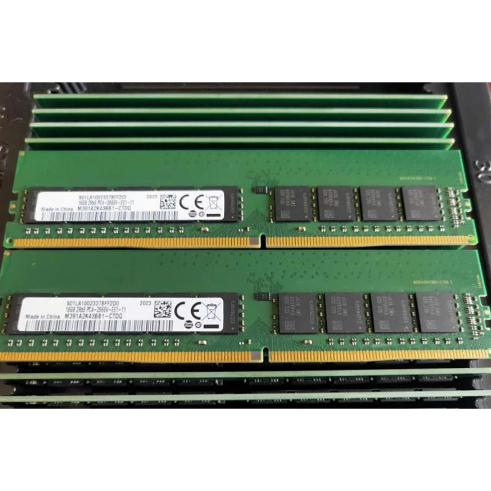 1PCS 16G 16GB 2RX8 DDR4 2666 PC4-2666V Per Lenovo RAM ECC UDIMM di Memoria 4ZC7A08699 01KR360