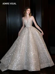 Newest Wedding Dress A-Line V-Neck Neckline WIth Long-Open Back Sleeveless Custom Made Plus Sizes Vestidos De Novias