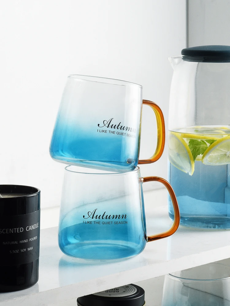 Prosty złoty nordycki kreatywny przenośny szklany okrągły kubek kawy herbata śliczny Drinkware kieliszki do szampana Szklanki domowe kubki ogrodowe