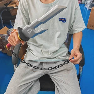 سلاح Julongsu Kaisen Toji Fushiguro 45 سنتيمتر سيف كاتانا مقلوب رمح السماء تأثيري سلاح نموذج الخيزران السيف هدايا ألعاب الصبي أعلى 8 مبيعات سكاكين الجيب براوننج - رقم 3