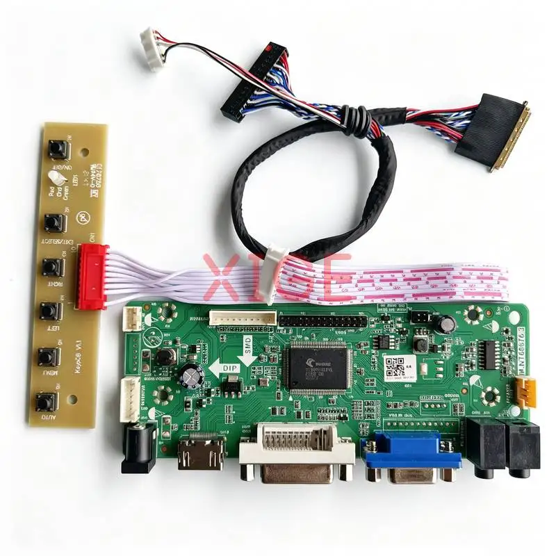 For LTN101NT05 LTN101NT06 LTN101NT08 LTN101NT07 Drive Board Kit 1024x600 HDMI+DVI+VGA 1024*600 Laptop Display Screen 40 Pin LVDS