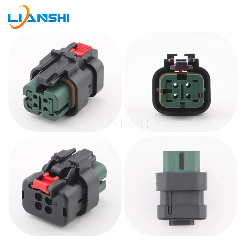 4Pin 776487-4 AMPSEAL 16 Sealed MF Conn Kit w/Term For Excavator CAT Komatsu Volvo Loader Bulldozer Harness