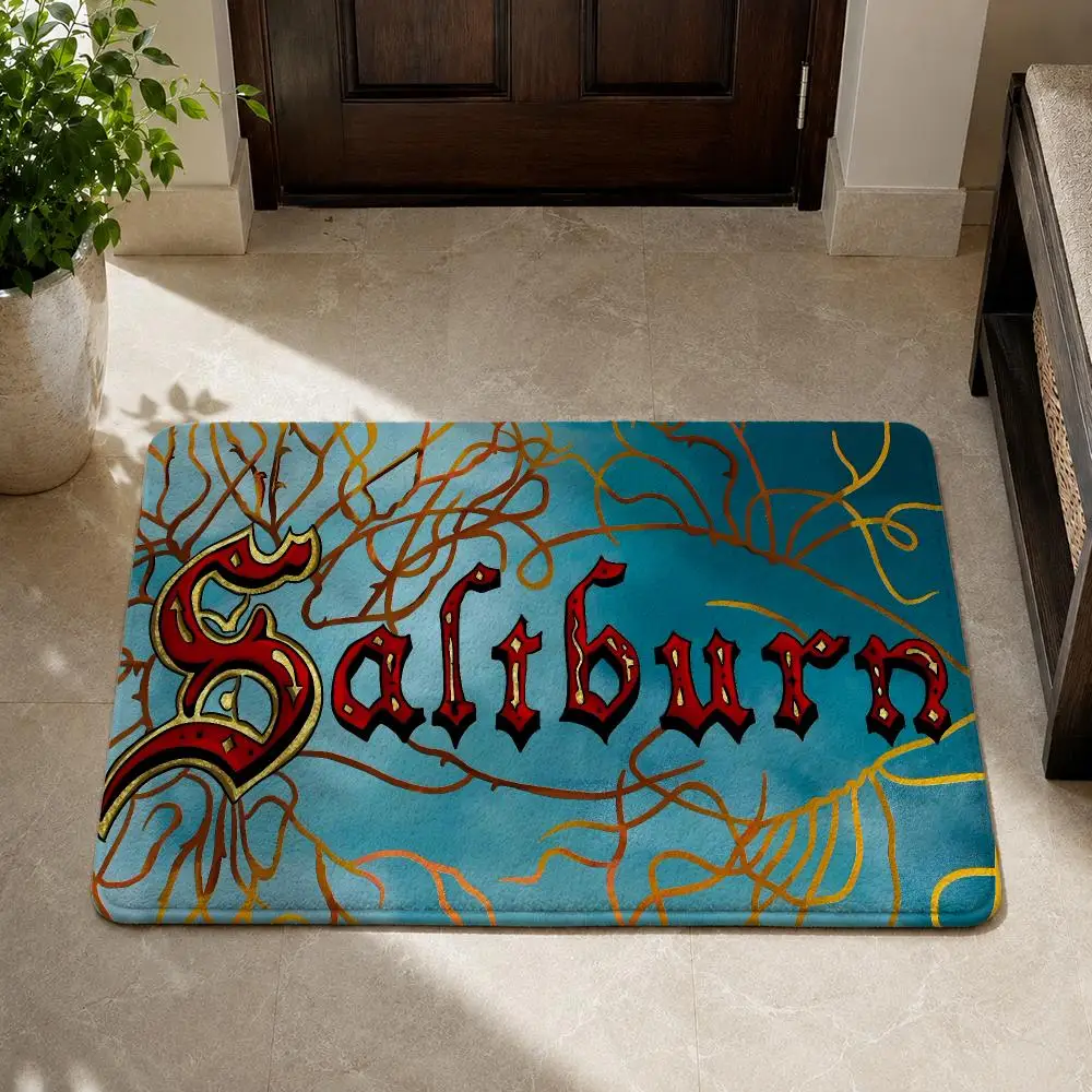 S-Saltburn Floor Mat Flannel Non-Slip Washable Soft Rug For Bathroom Kitchen Bedroom Living Room Home Decor