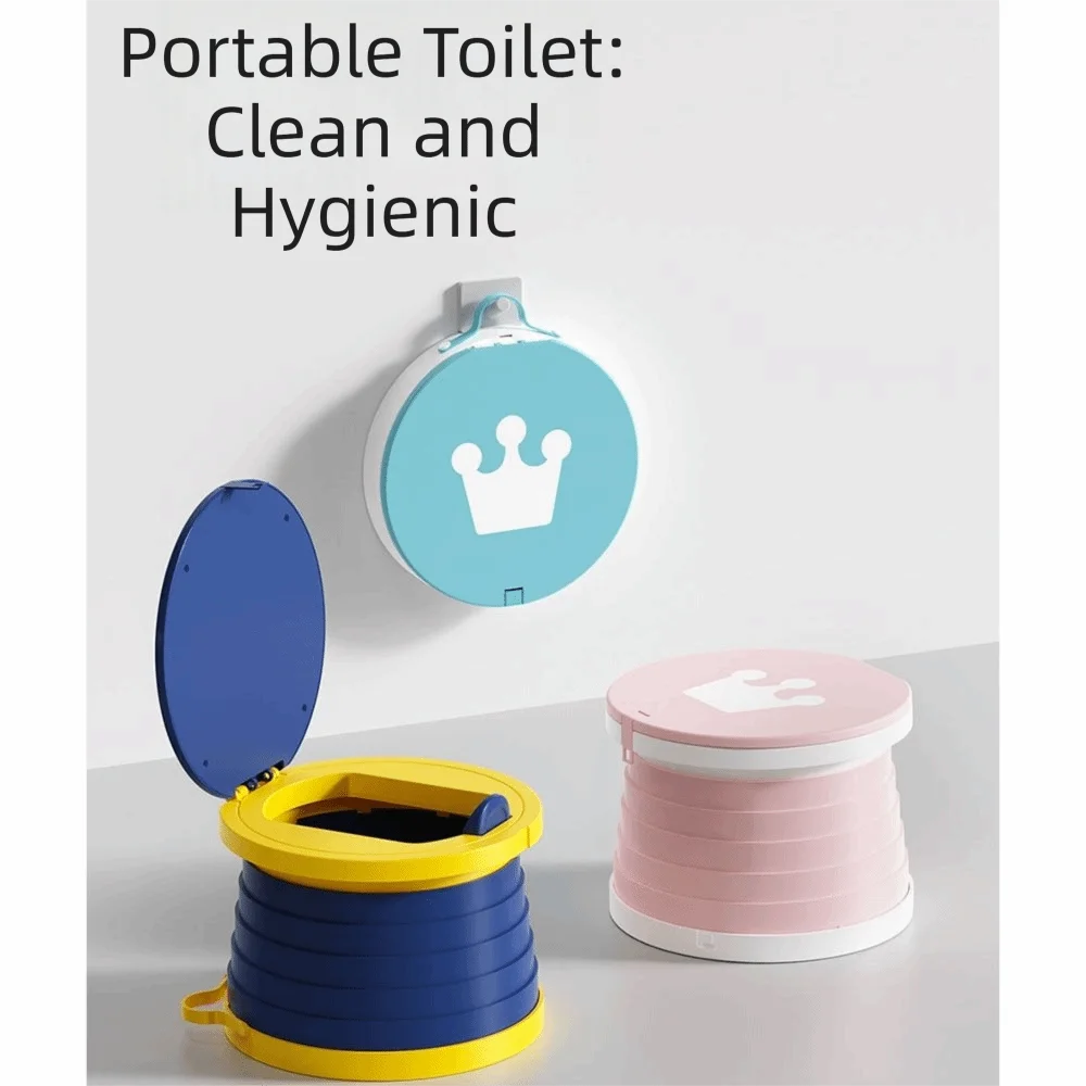 小便器省スペースポータブルトイレ耐久性のある-2-in-1-トイレ防水高品質折りたたみ式トイレ子供用