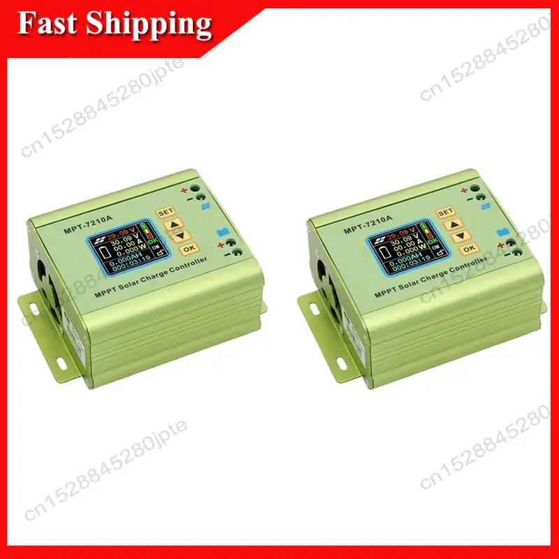 -ABUB 2X MPT-7210A MPPT Solar Charge Controller 24V/36V/48V/60V/72V Solar Regulator Battery Charger Panel Boost Voltage Module