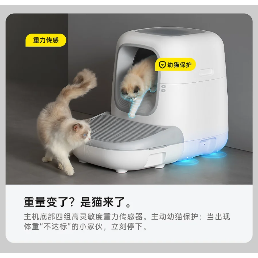 Automatic Closed Cat Litter Box Home Luxury Enclosed Cat Litter Box Automatic Self Cleaning Arenero Autolimpiable Cat Supplies