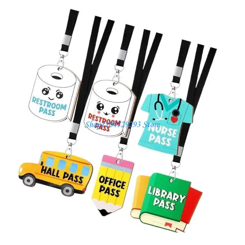 Y2GD Fun Cartoon Design Wooden Party Hanging Tagging for Back to School Decorations