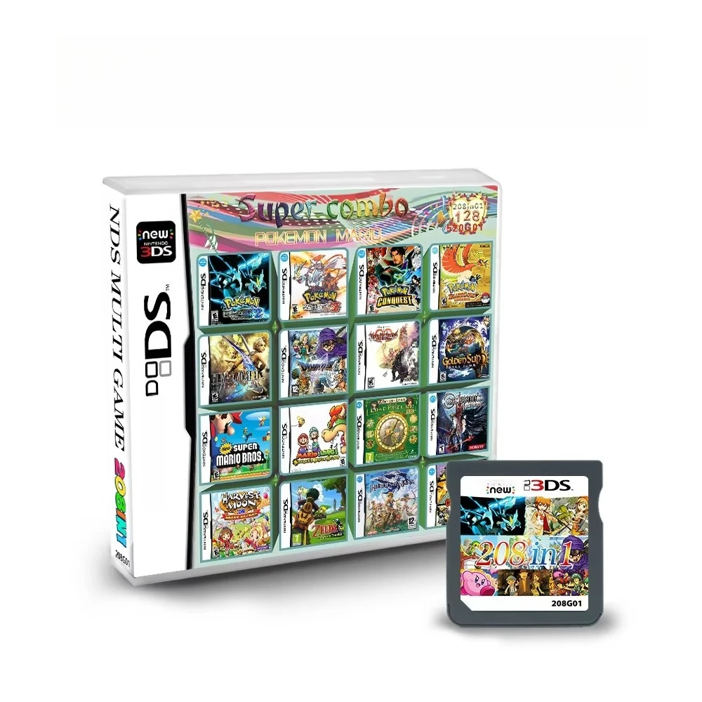 NDS 3DS بطاقة الألعاب 482in1 500in1 4300in1 208in1 468in1 بطاقة الألعاب ريترو لعبة جمع هدايا للأطفال