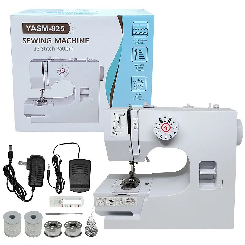 

Portable Pedal Edge Mini Desktop Small Double Line Electric 825 Sewing Machine
