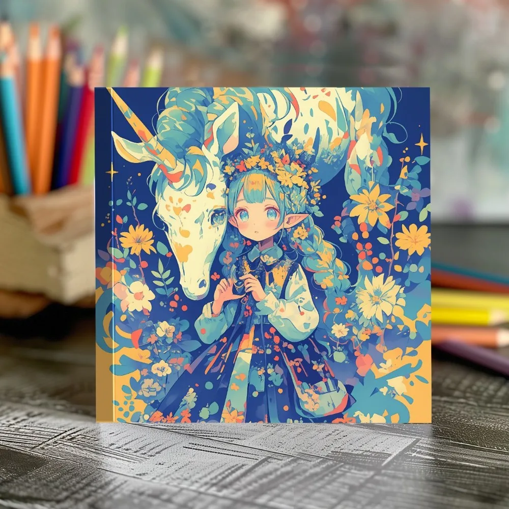 Premium Coloring Book Set DIY Hand Drawn Graffiti With Acrylic Markers Stress Relief Enhance Concentration Art Book